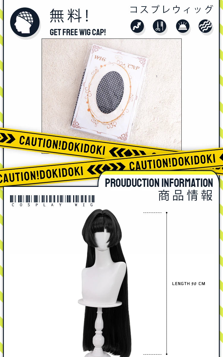 IN STOCK Astra Yao Wig Game Zenless Zone Zero DokiDoki ZZZ Women 90cm Long Straight Hair Astra Cosplay Free Wig Cap