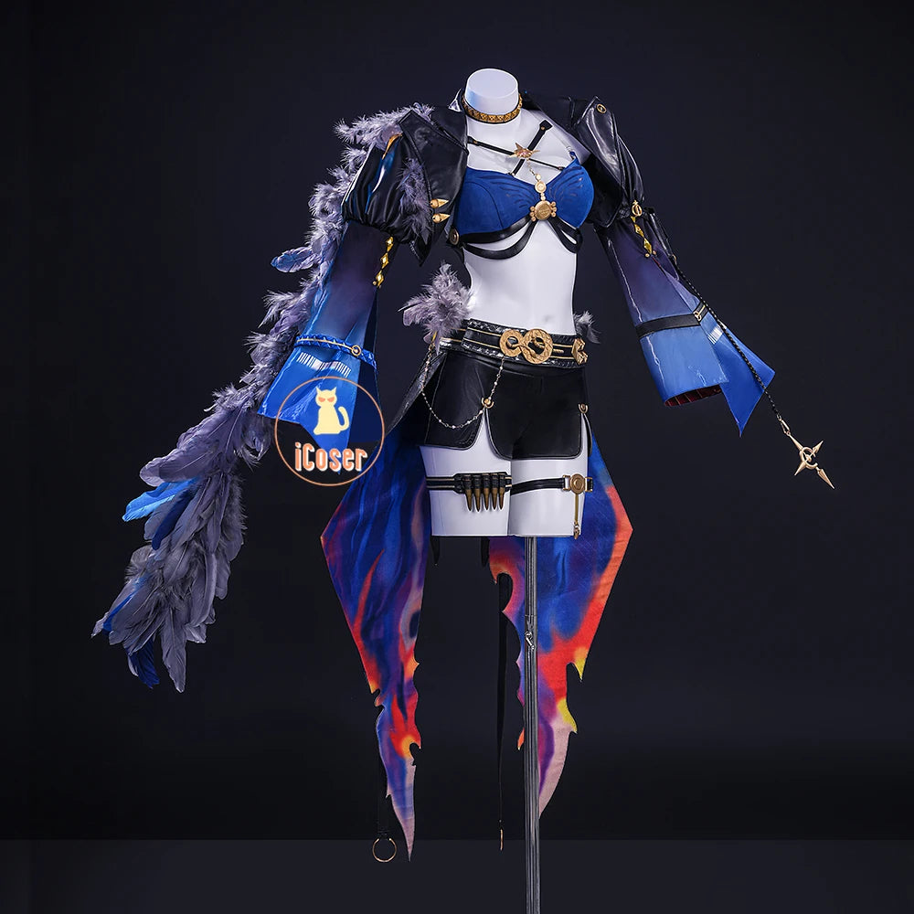 Wuthering Waves Galbrena Cosplay Costume Wig Uniform Outfit Jacket Carnival Halloween Party for Women Girls Role Play Cos Props