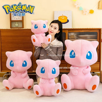 45/55cm Big Size Pokemon Mew Cartoon Anime Plush Stuffed Doll Room Decoration Plushies Pillow Peluche Ornaments Children's Gifts