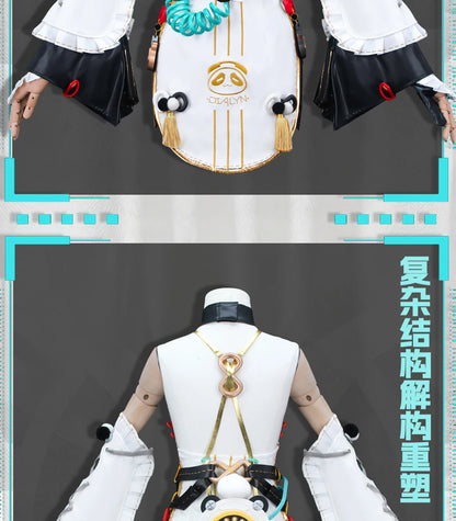 Dialyn Cosplay Costume Wig Zenless Zone Zero Uniform Earrings Headwear Telephone Prop Halloween Party Carnival for Women Girls