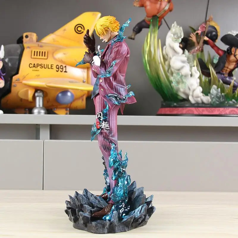 25cm One Piece Sanji Anime Figure Fashion Show Sanji Figurine Pvc Model Statue Doll Decoration Collection Ornaments Toys Gift