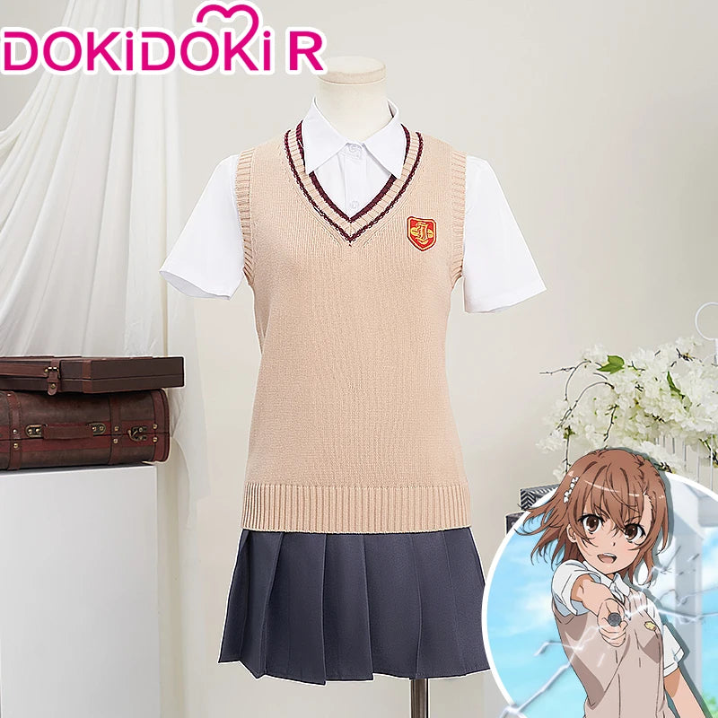 Misaka Mikoto/ Shirai Kuroko Cosplay Anime Toaru Kagaku no Railgun DokiDoki-R Cosplay Costume Tokiwadai Middle School Uniform