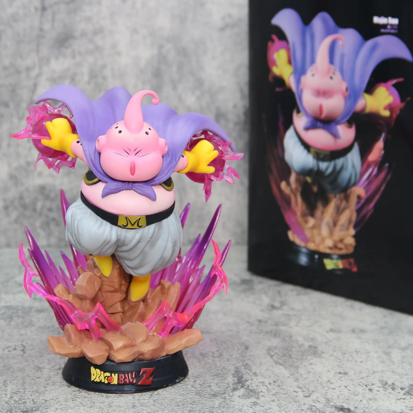 Dragon Ball Majin Buu Glowing Anime Statue - Pvc Collectible Figure Desktop Decoration Ornaments Kid Birthday Gift Toy 19cm