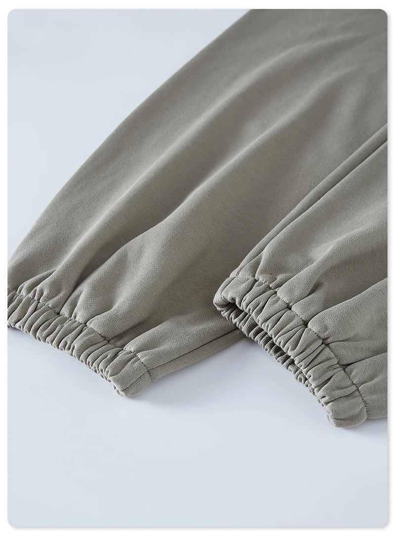 ZODF New Men Heavy Weight 440gsm Solid Sweatpants Unisex Loose Basic Casual Comfortable Sport Pants Joggers Streetwears HY0628