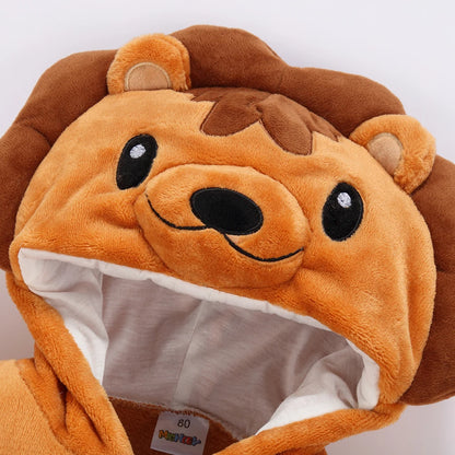 Kids Kigurumi Bebe Ropas Baby Boy Rompers for Winter Newborn 0 to 3 6 9 12 18 24 Months Unicorn Onesie with Zipper Cute Jumpsuit