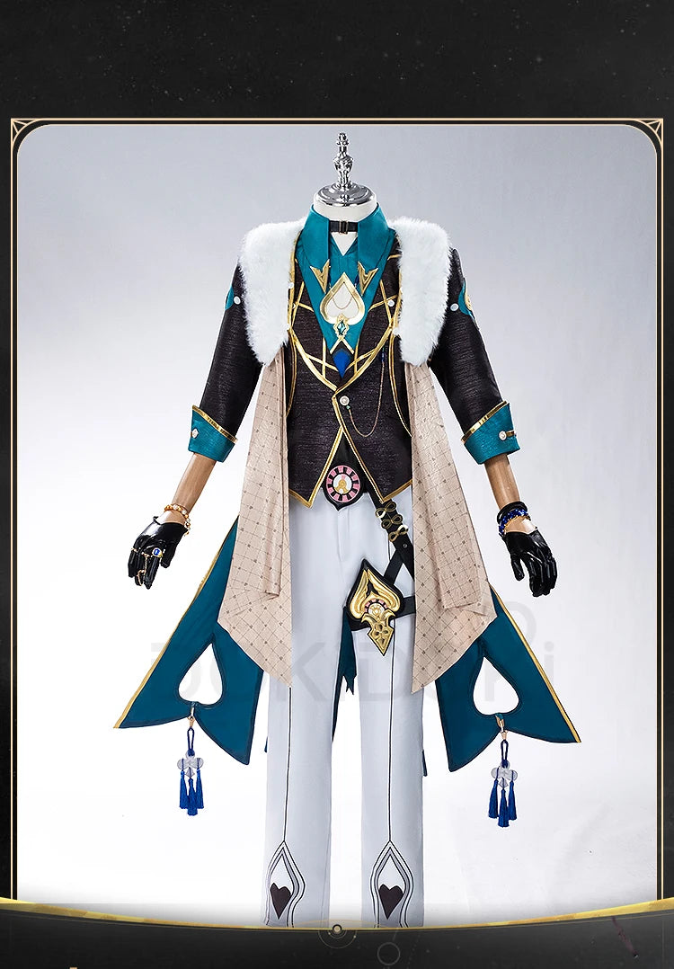 Aventurine Cosplay Costume Game Honkai: Star Rail Cosplay【XS-3XL】 DokiDoki-N Honkai Sha Jin Cosplay Halloween Suit Plus Size