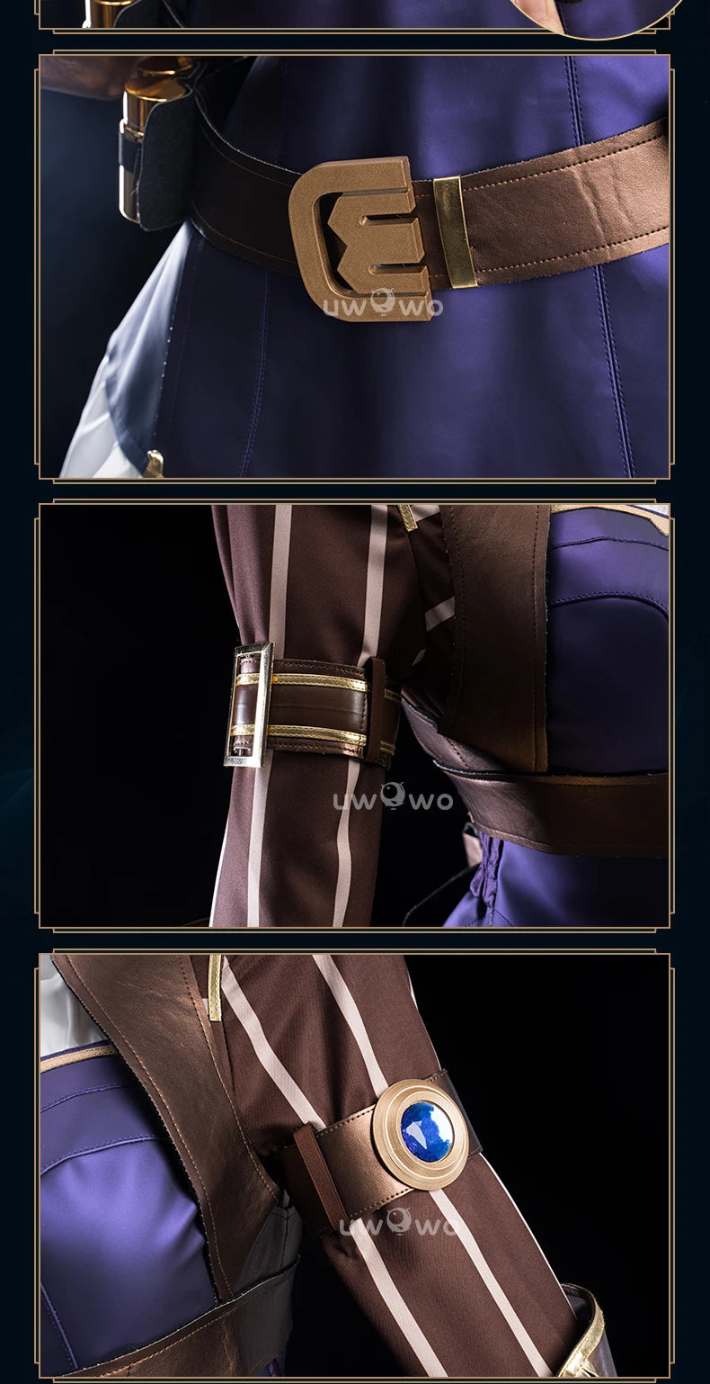 LAST BATCH UWOWO Caitlyn  Cosplay Game LOL: Caitlyn Sheriff of Piltover Cosplay Costume With Hat Halloween Costume