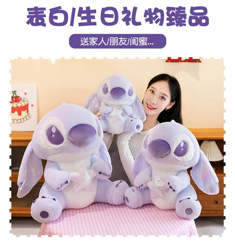 80CM Large Big Size Disney Stitch Cartoon Anime Plush Stuffed Doll Room Decoration Children Pillow Cute Peluche Ornaments Gifts