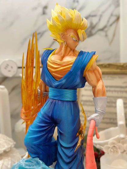 Dragon Ball LK Toys Vegetto Anime Figure 40cm Vegetto 2.0 Figure 3 Heads PVC Statue Collection Model Desk Decoration Custom Toy