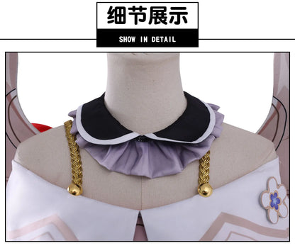 Honkai Star Rail Tribbie Cosplay Costume Wig Dress Uniform Headwear Wings Halloween Party for Women Girls Carnival Game Props