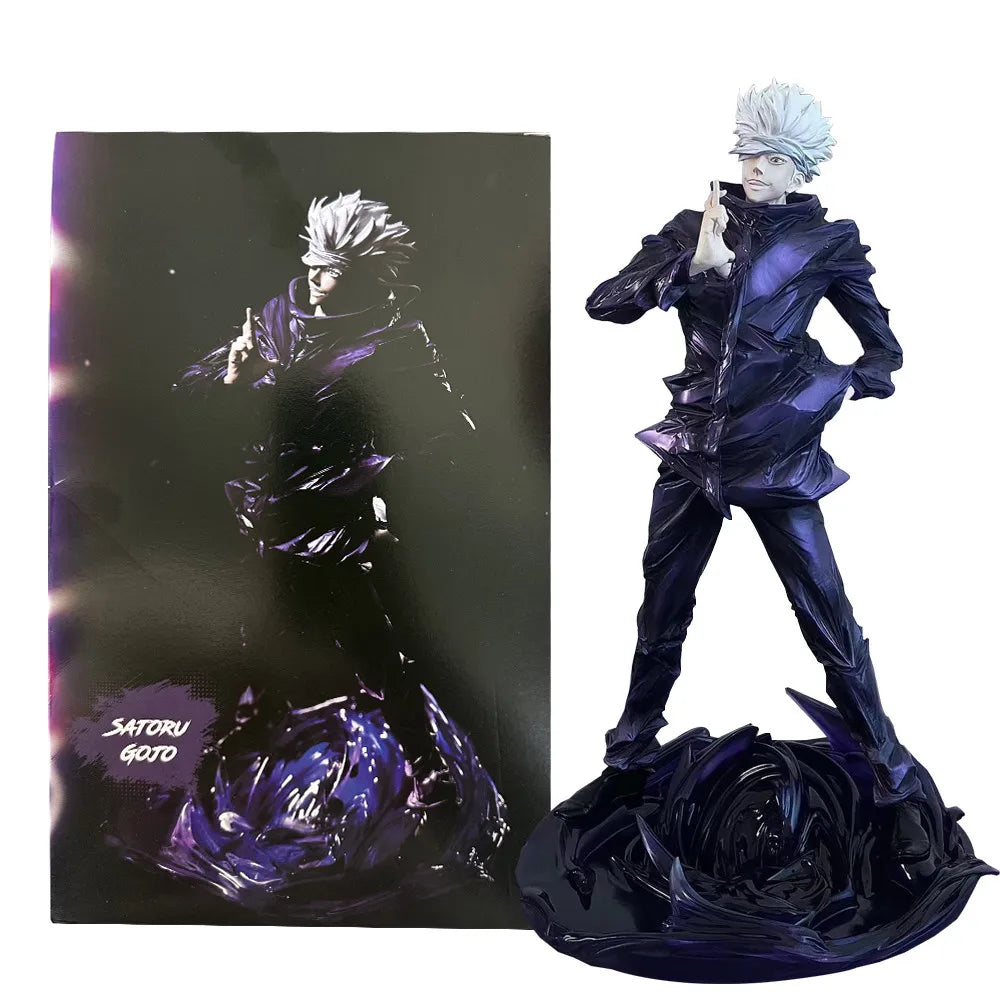 25CM Anime Jujutsu Kaisen Satoru Gojo Figure UNO Unlimited Space Fighting Posture Model Toy Gift Collection Action Figure PVC