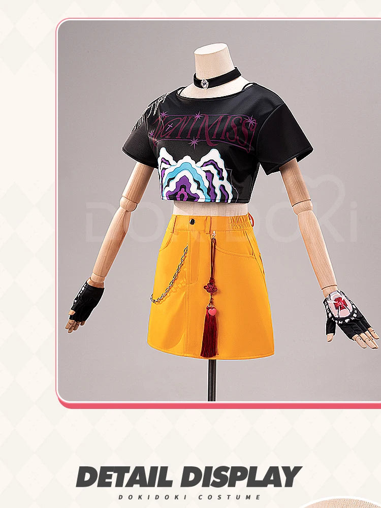 IN STOCK Rumii Zoeyy Miraa Cosplay Costume【XS-3XL】DokiDoki-N Women Yellow Suit Rumii Costume Halloween Cosplay How It's Done