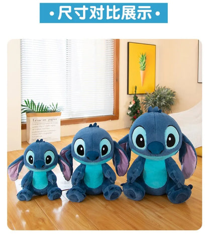 50/60/80cm Super Big Size Lilo & Stitch Disney Anime Plush Stuffed Doll Room Decor Large Plush Children's Pillow Holiday Gifts