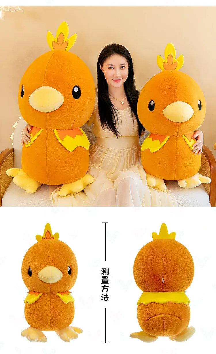 45/60/80CM Big Size Pokemon Torchic Plushies Cartoon Anime Plush Pillow Soft Doll Kawaii Stuffed Plushie Ornament Children Gift