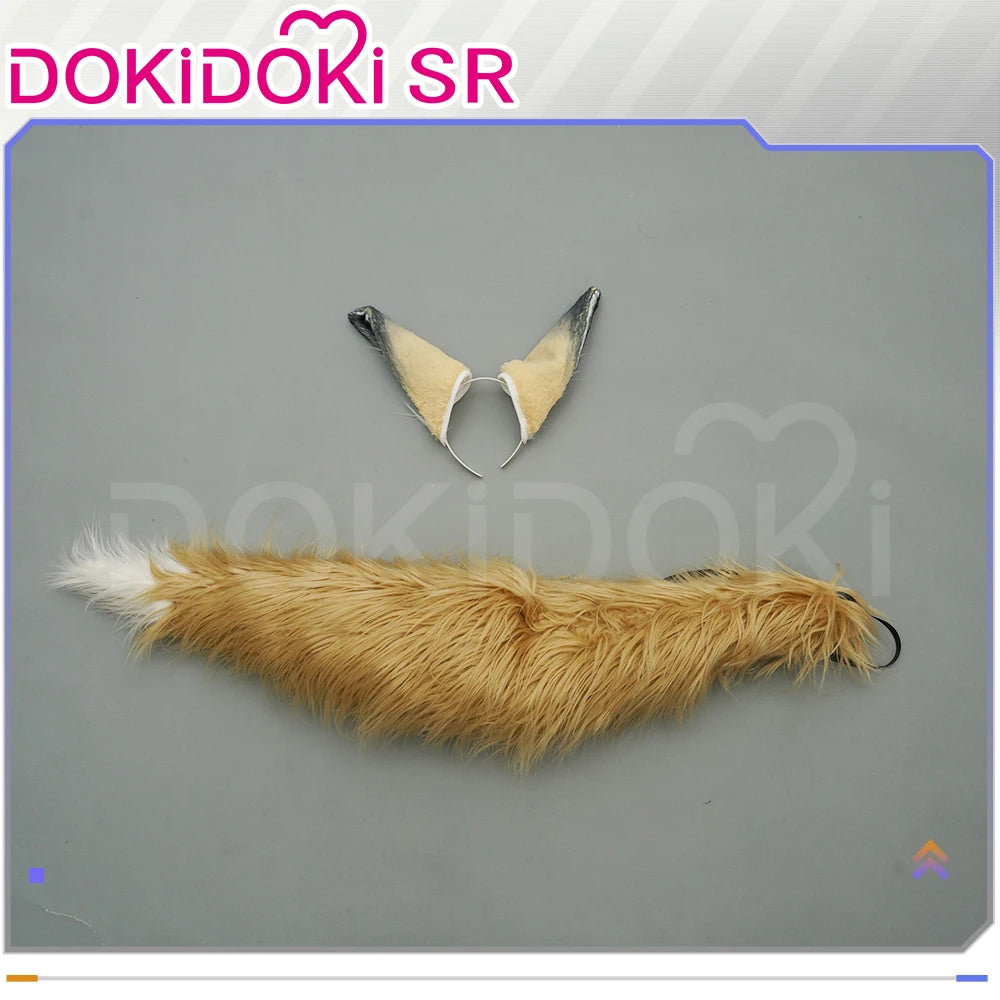 IN STOCK Vulpisfoglia Cosplay Costume Game Arknights DokiDoki-SR Vulpisfoglia Ears Tail Women Halloween Costume