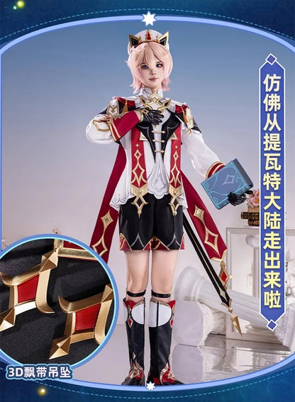 iCoser Genshin Impact Dahlia Cosplay Costume Wig New Skins Uniform Hat Festival Halloween Party for Women Men Carnival Outfit