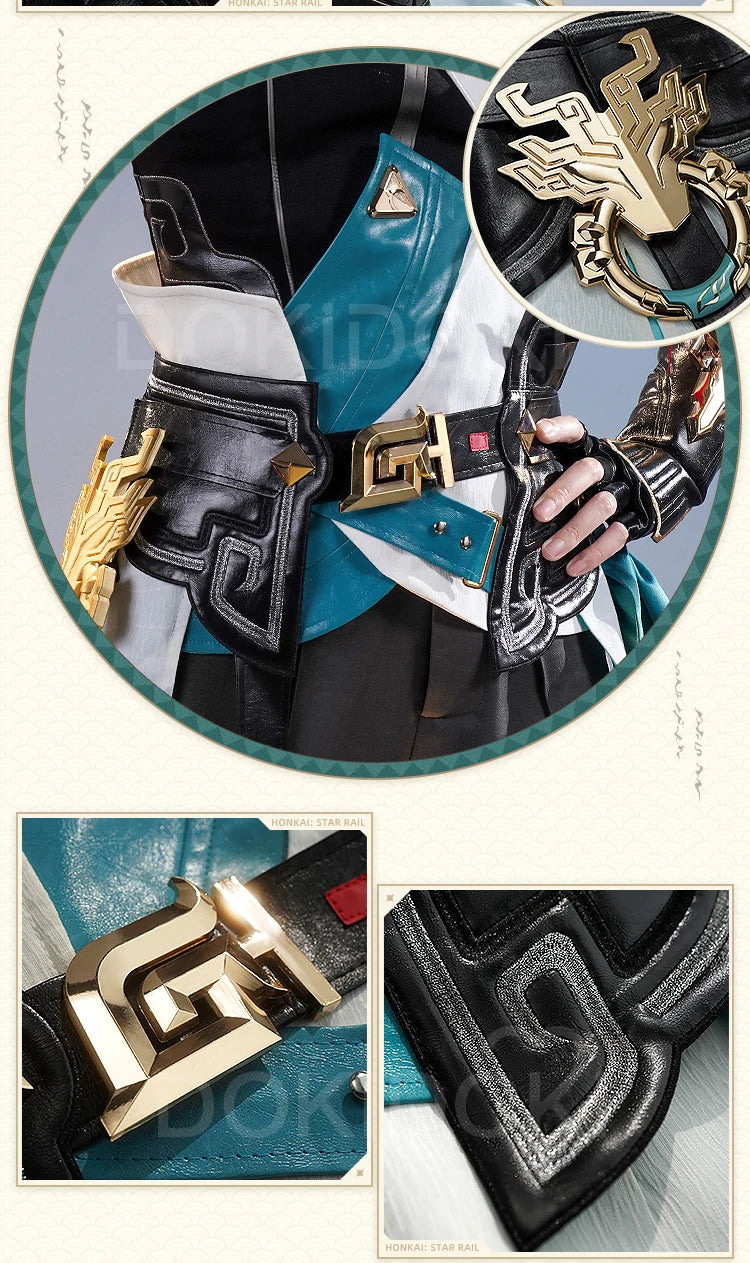 Dan Heng IL Permansor Terrae Cosplay Costume Game Honkai: Star Rail【S-2XL】DokiDoki-SR Danheng Tail Halloween Cosplay Plus Size