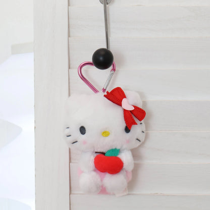 Sanrio Hello Kitty Kuromi Melody Cinnamoroll Stuffed Toys Pendant Cute Plush Toys Keyring Anime Keychain Birthday Christmas Gift