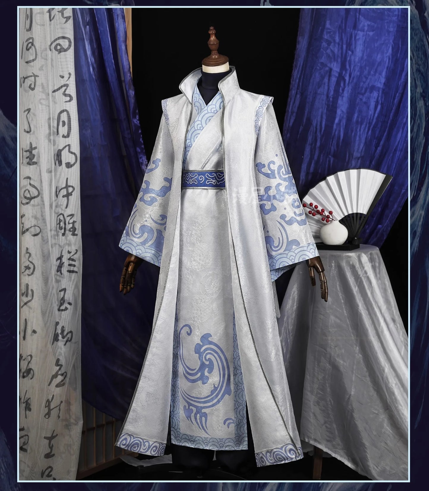 Anime Movies Nezha Aobing Cosplay Costume Wig Hanfu Uniform Horns Ao Bing Ancient Clothing Ne Zha 2 Halloween Carnival Women Men