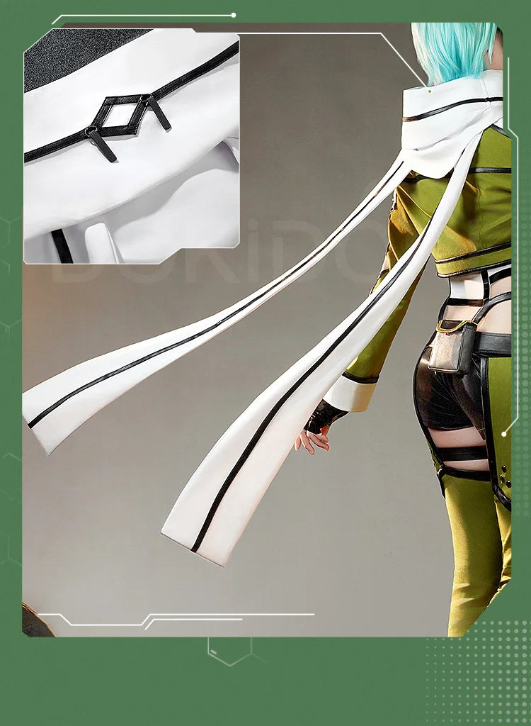 Asada Shino Cosplay Costume Anime Sword Art Online DokiDoki-SR Women Halloween SAO Shino Asada Costume Metal Accessories