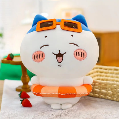 25/35/45cm Big Size Chiikawa Cartoon Anime Plush Stuffed Doll Hachiware Room Decoration Plushies Pillow Ornaments Holiday Gift