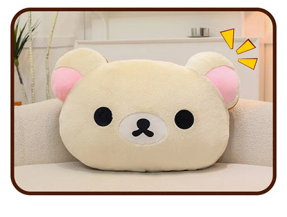 75CM Big Size Rilakkuma Kawaii Cartoon Anime Plush Stuffed Doll Room Decoration Plushies Pillow Cute Peluche Ornaments Gifts