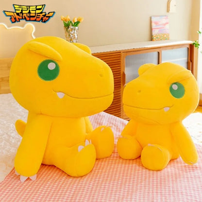45/55/70cm Big Size Agumon Digimon Adventure Anime Plush Stuffed Doll Kawaii Decoration Plushies Children Pillow Holiday Gift