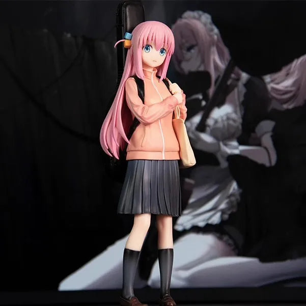 BOCCHI THE ROCK! Gotoh Hitori PVC Action Figure Anime Guitar Girl Backpack Pose Hitori Chan Cute Desk Decor Fan Collectible Gift