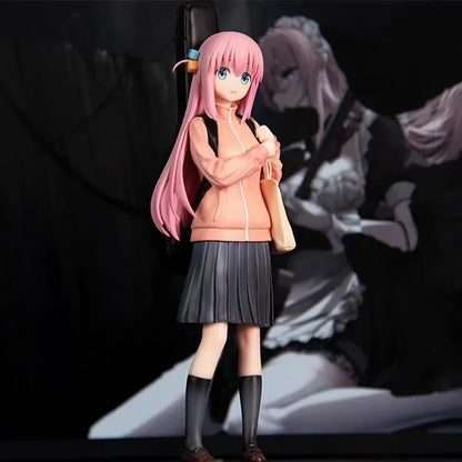 BOCCHI THE ROCK! Gotoh Hitori PVC Action Figure Anime Guitar Girl Backpack Pose Hitori Chan Cute Desk Decor Fan Collectible Gift