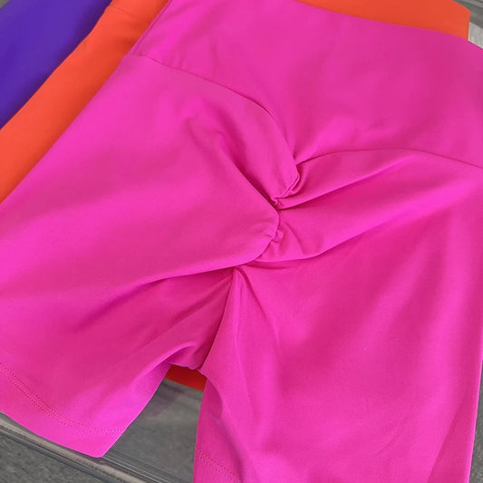 Women Sports High Waist Yoga Legging Shorts Squat Proof Quick Dry Fitness Workout Gym Cycling Tight