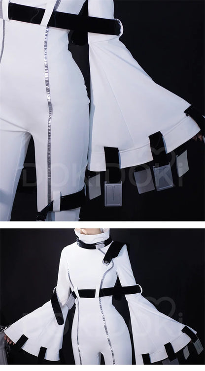 C Cosplay Costume Anime Cosplay DokiDoki-R Lelouchh C Costume Women White Bodysuit Uniform
