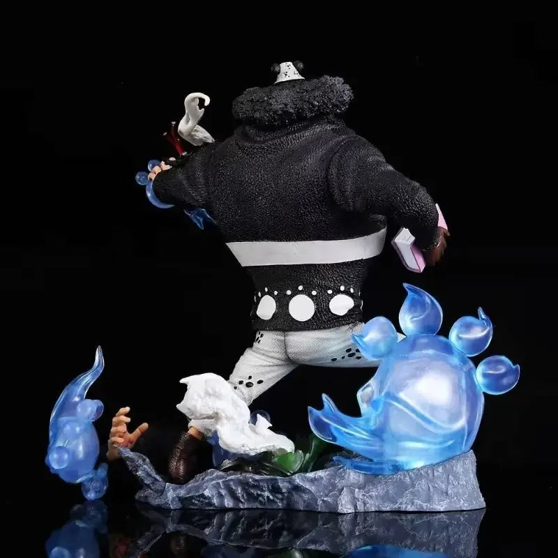 32cm Anime One Piece Figure Bartholemew Kuma Figurine 2 Hands With Light Statue Collection Decor Ornaments Model Doll Gift Toys