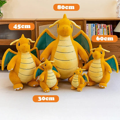 Pokemon Dragonite Plush Toy  Large Size Rabbit Plush 45/60/80cm Pokémon Plushie Animal Soft Stuffed Kawaii Toy Gift for Children