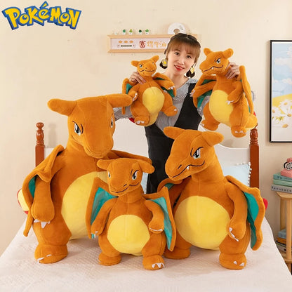 35/45/60CM Big Size Pokemon Charizard Plush Cartoon Anime Plushies Soft Doll Pillow Kawaii Stuffed Plushie Ornament Gift for Kid
