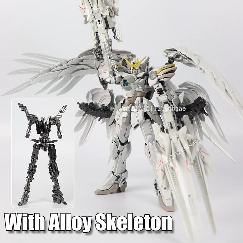 In Stock DABAN 8827 Snow White MG 1/100 XXXG-00YSW Assembly Model Kit Alloy Skeleton Prelude Fix Ver Action Figure Model Toy