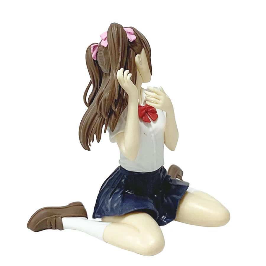 2.5-jigen no Yuuwaku Anime Figure 10cm Sitting Tachibana Mikari Action Figure Amano Ririsa Figurine PVC Collection Model Toys