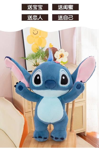 Disney 70cm Large Size Lilo&Stitch Plush Stuffed Doll Cartoon Animal Sleeping  Pillow Room Decoration Softmaterial Toy for Gift