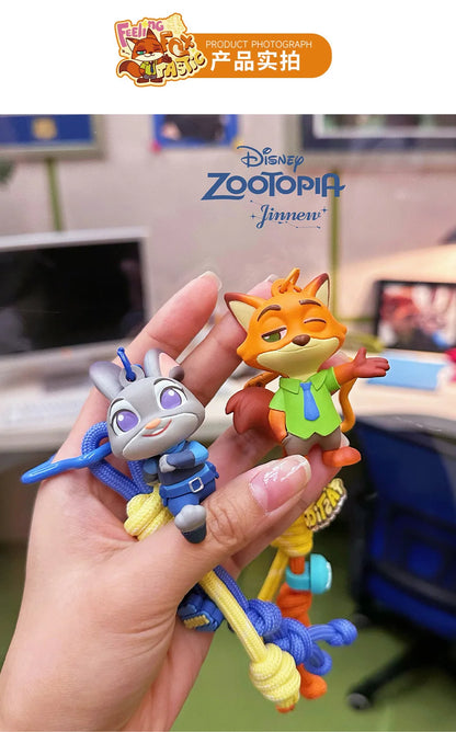 Zootopia Cartoon Character Injection Molding 3D Keychain Premium Design Anime Themed Accessories Collectible Toy Figures Gift