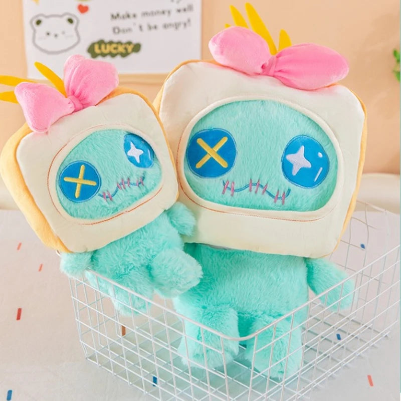 30/60cm Bread Scrump Disney Lilo and Stitch Plush Toys Kawaii Cartoon Stich Pillow Stuffed Doll Plushie Kids Birthday Xmas Gifts