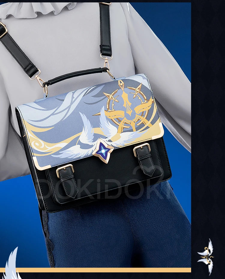 Sunday Elysia Doujin Bag Game Honkai Star Rail DokiDoki Sunday Cosplay Props School Bag HSR Itabag Halloween