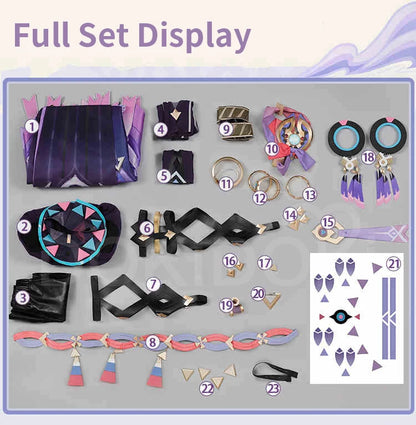 Citlali Cosplay Costume Game Genshin Impact DokiDoki-R Natlan Women Dress Citlali Headwear Cosplay Costume Halloween