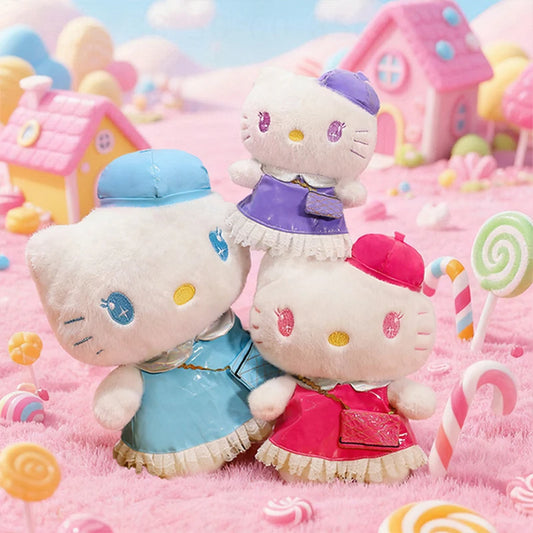 Sanrio 65cm cute Fluffy Kawaii Hello Kitty Plush Toy in Dress Scented Doll Large Stuffed Animal for Kids Birthday Christmas Gift