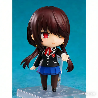 10cm Anime Date A Live V Tokisaki Kurumi Figure #2455 School Uniform Ver Action Ob11 Model Toy Doll Collection Gift PVC