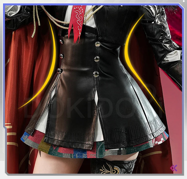 Lappland Saluzzo Cosplay Costume Game Arknights DokiDoki-SR Lappland Cosplay Wig Ears Women Halloween Costume Wig