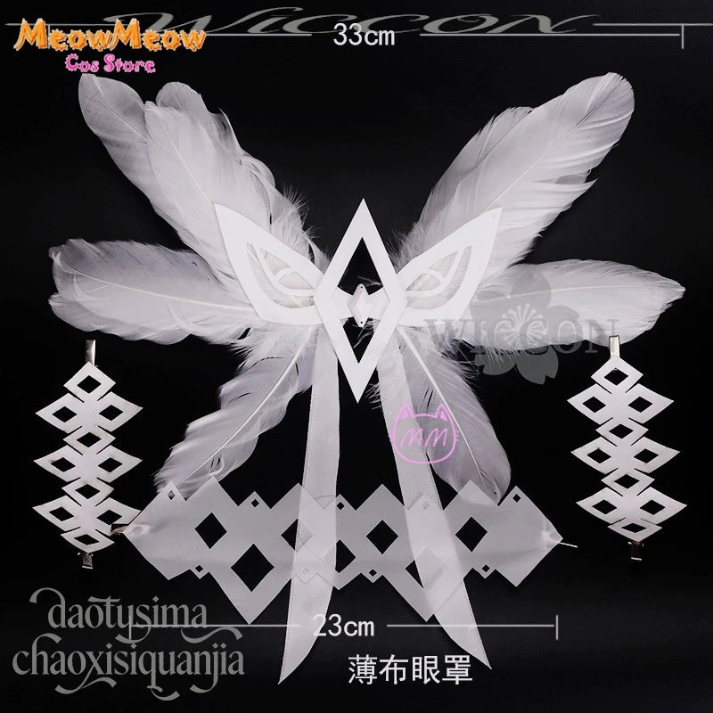 Genshin Impact Moon Goddess Columbina Cosplay Suit Polyester