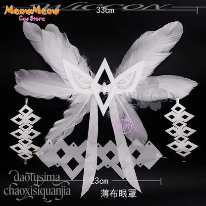 Genshin Impact Moon Goddess Columbina Cosplay Suit Polyester
