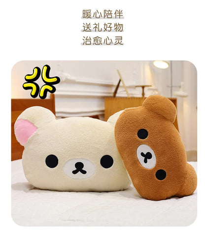 75CM Big Size Rilakkuma Kawaii Cartoon Anime Plush Stuffed Doll Room Decoration Plushies Pillow Cute Peluche Ornaments Gifts