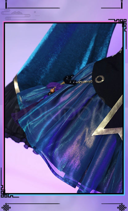 Mikuu Zombie Cosplay Costume DokiDoki-R Women Cute Zombie Dress Chinese Vampire Costume Mikku Halloween