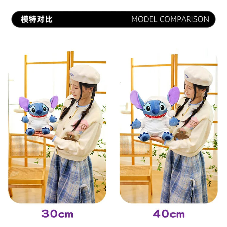 40/50/70cm Super Big Size Pajamas Stitch Disney Anime Plush Stuffed Doll Kawaii Room Decor Lilo & Stitch Plushies Holiday Gift