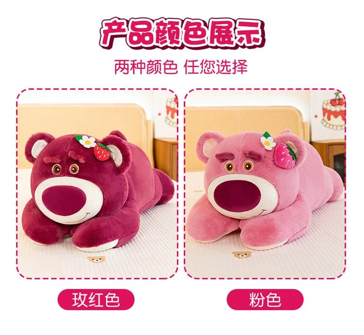 50/60/80CM Big Size Disney Lotso Kawaii Anime Plush Stuffed Doll Cartoon Room Decoration Plush Pillow Children's Holiday Gifts